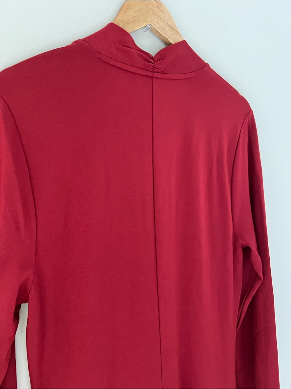 Soft Surroundings Lagia Red Dahlia Ponte Knit Minimalist Long Maxi Dress Size XL - Picture 7 of 10